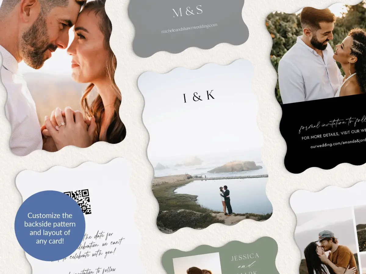 Back of Save the Date Card