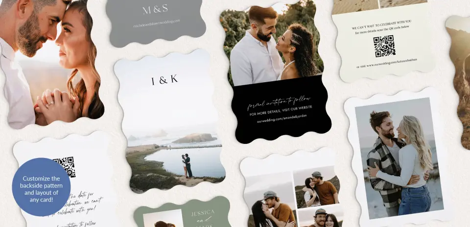 Back of Save the Date Card