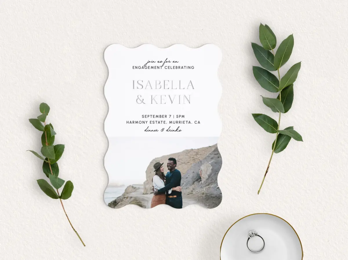 Save the Date Card with Optional Guest Addressing Service