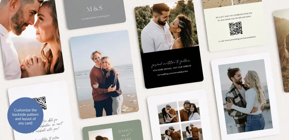 Back of Save the Date Card