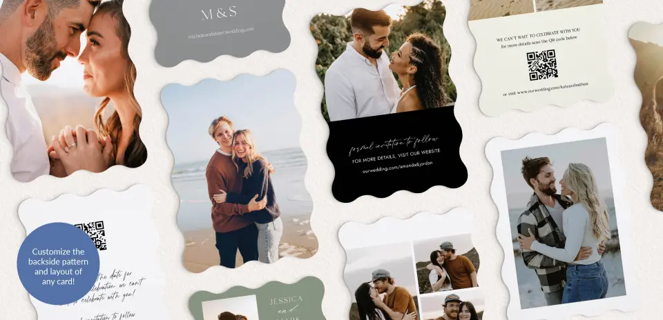 Back of Save the Date Card