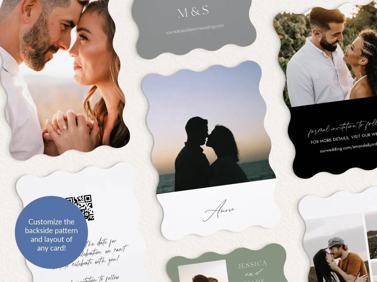 Back of Save the Date Card