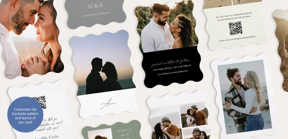 Back of Save the Date Card