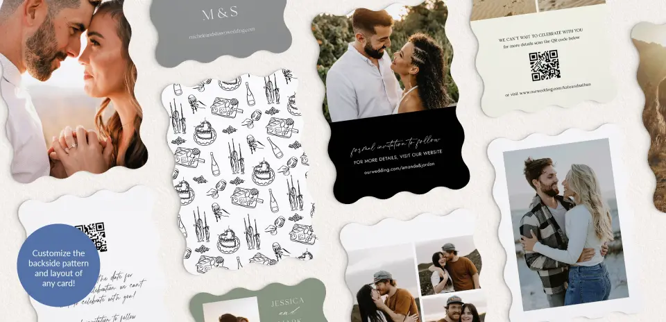 Back of Save the Date Card