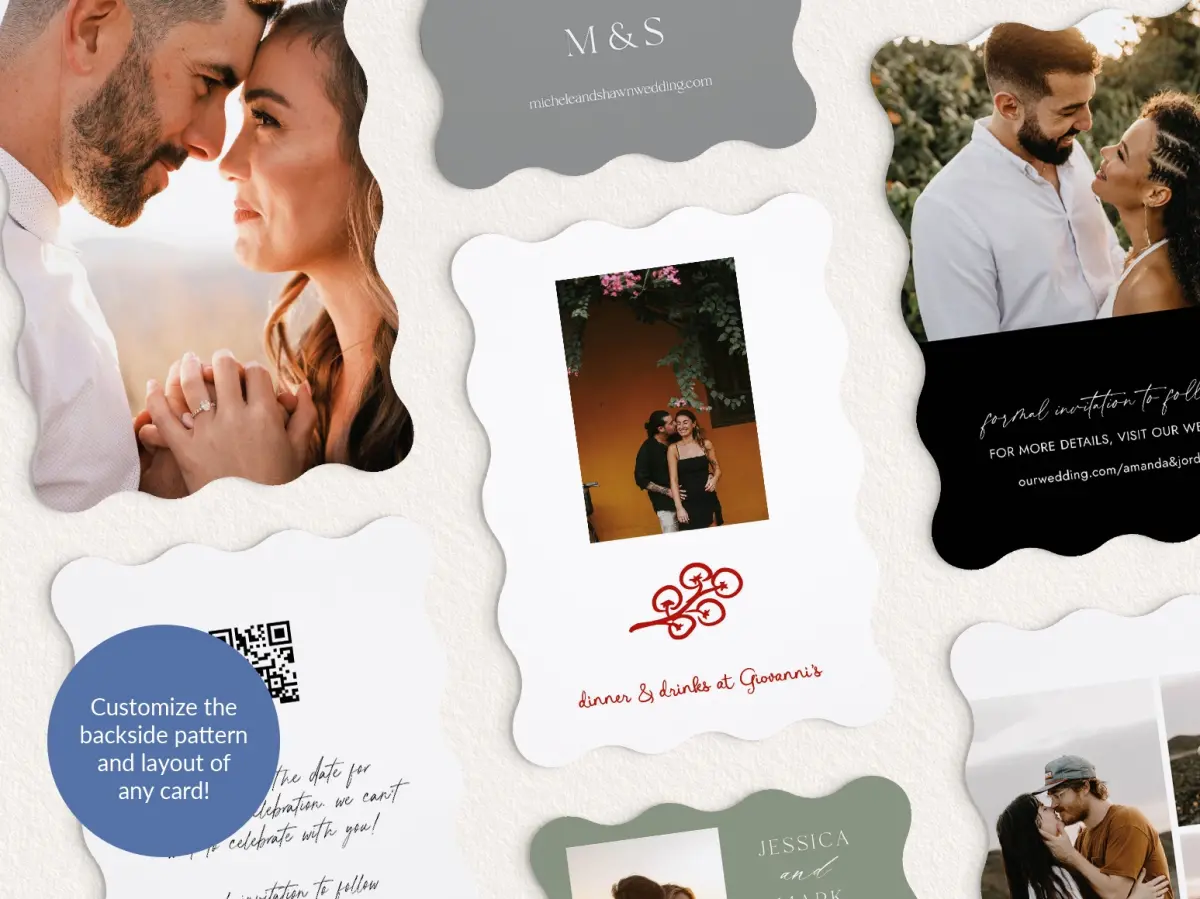 Back of Save the Date Card