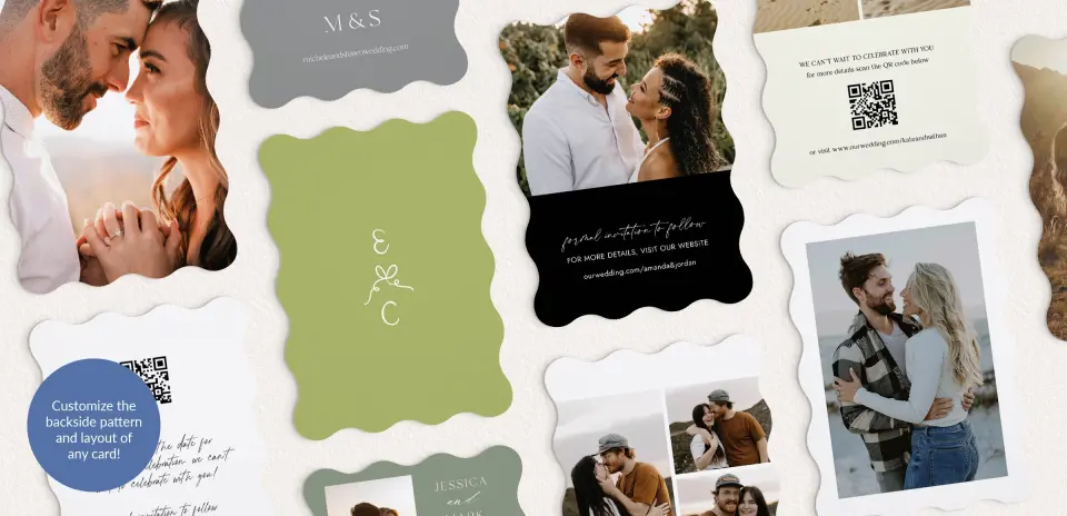 Back of Save the Date Card