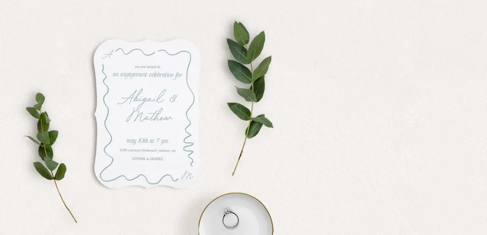 Save the Date Card with Optional Guest Addressing Service