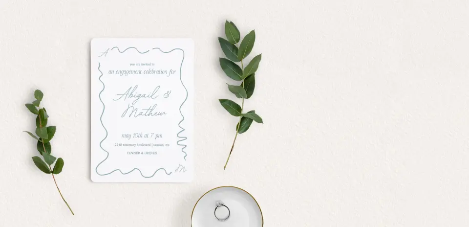 Save the Date Card with Optional Guest Addressing Service
