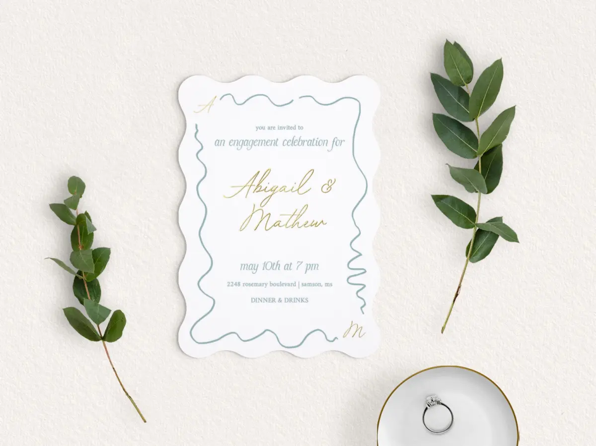 Save the Date Card with Optional Guest Addressing Service