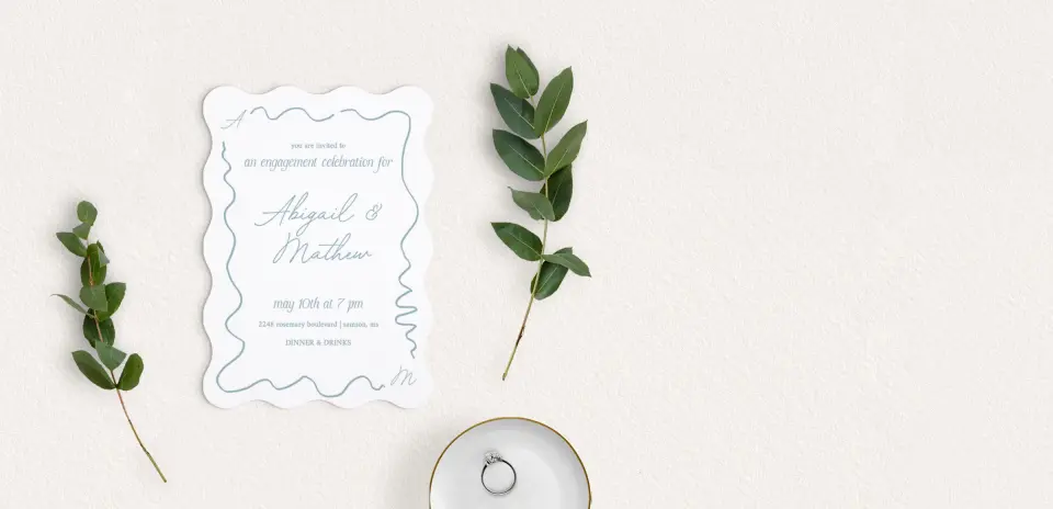 Save the Date Card with Optional Guest Addressing Service