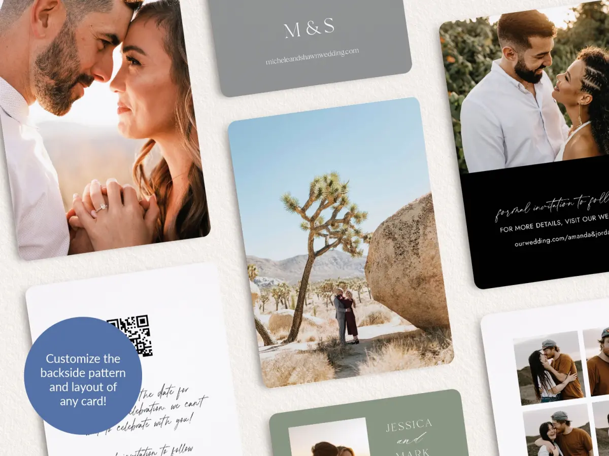 Back of Save the Date Card