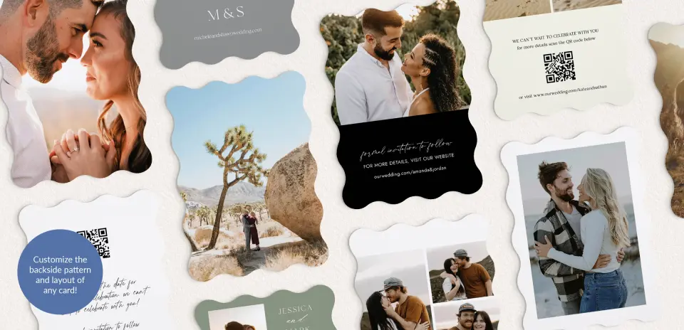 Back of Save the Date Card