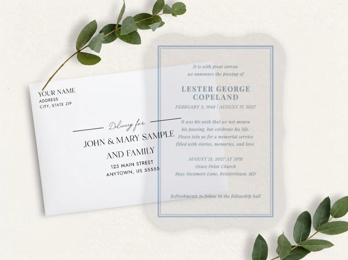 Front & Envelope