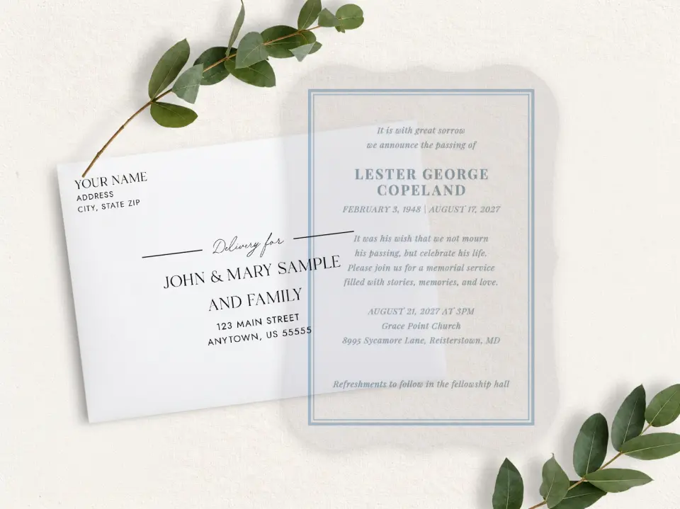 Front & Envelope