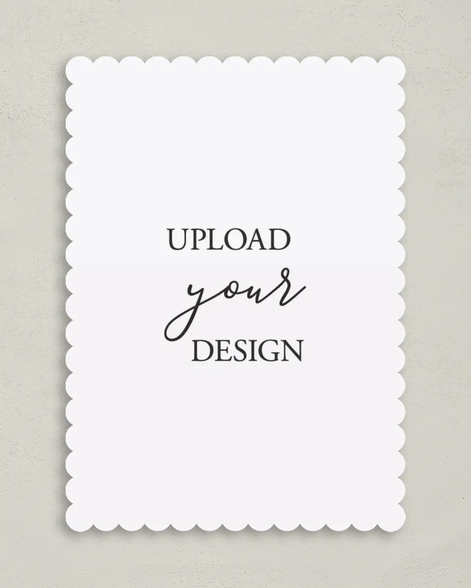 This is a 5" x 7" Upload Your Design called Upload Your Design 5" x 7" Invitations printed in full color on Premium Smooth paper