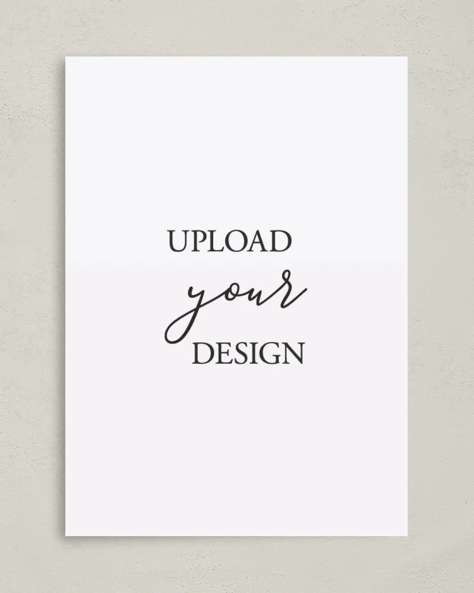 This is a 5" x 7" Upload Your Design called Upload Your Design 5" x 7" Invitations printed in full color on Premium Smooth paper