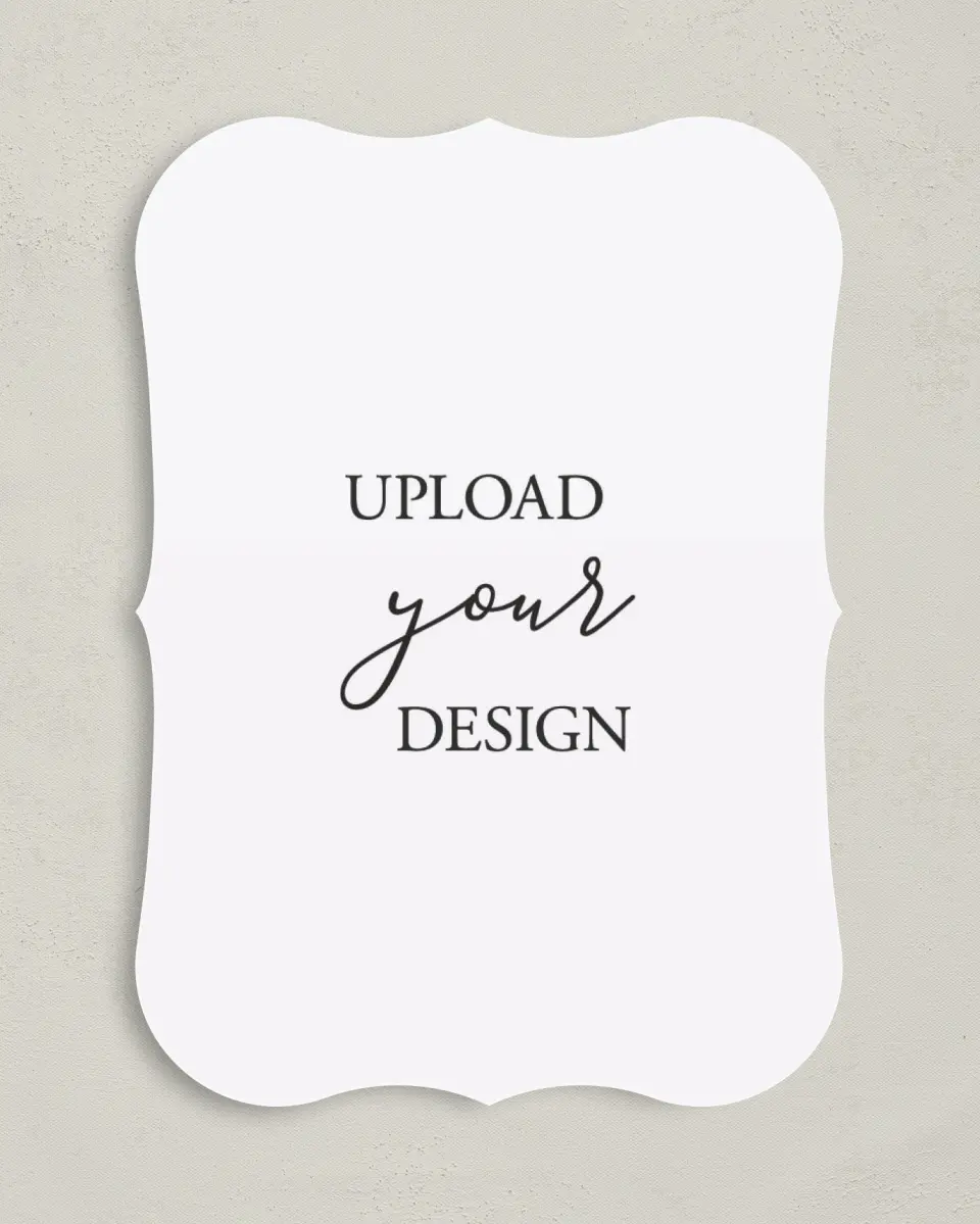 This is a 5" x 7" Upload Your Design called Upload Your Design 5" x 7" Invitations printed in full color on Premium Smooth paper