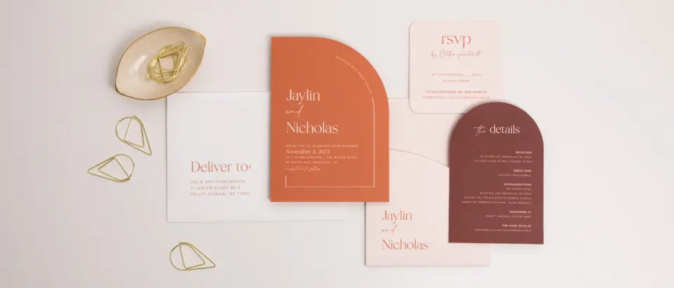 Oval Stack 1 Wedding Invitations | Order Online| Truly Engaging