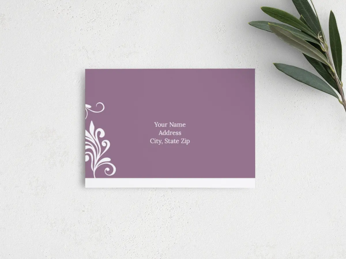 RSVP Postcard Mailing Side