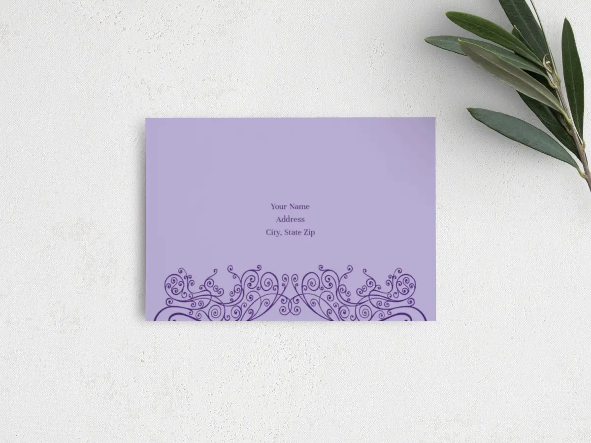 RSVP Postcard Mailing Side
