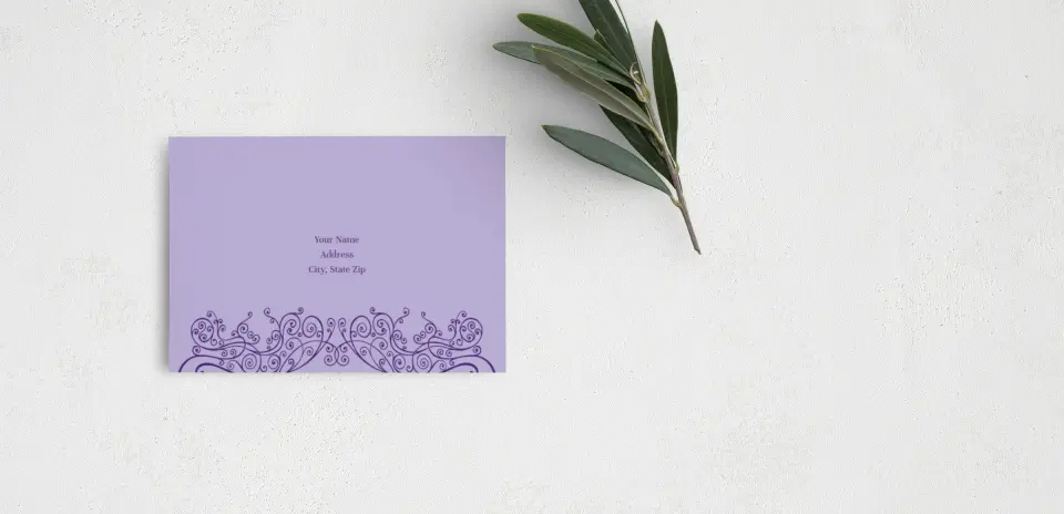 RSVP Postcard Mailing Side