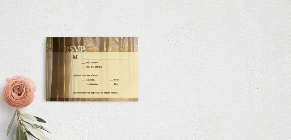 RSVP Postcard