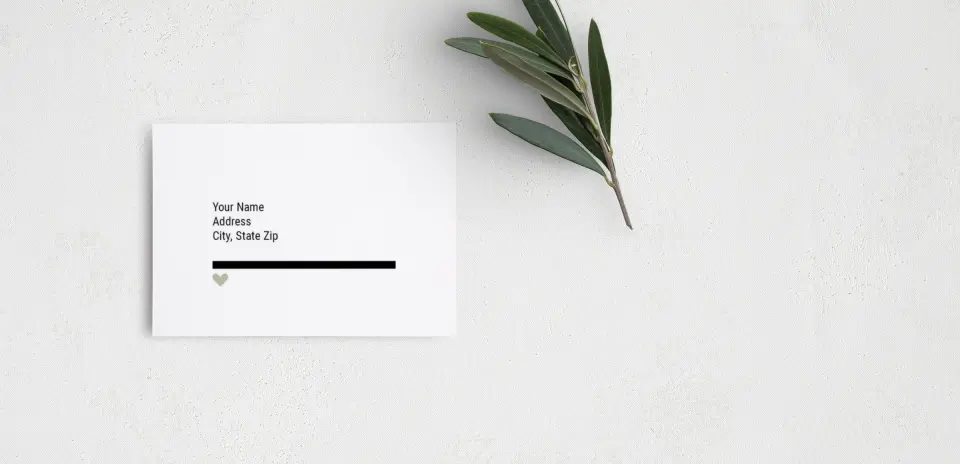 RSVP Postcard Mailing Side