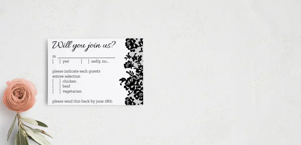 RSVP Postcard