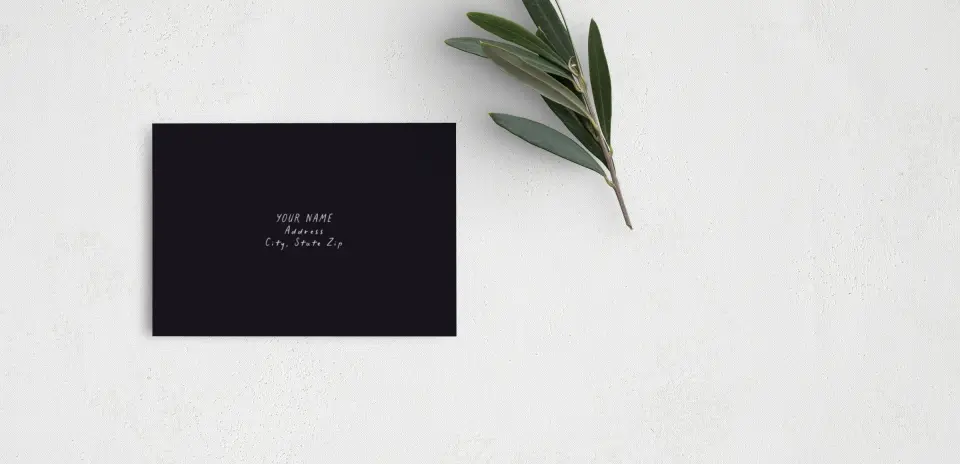 RSVP Postcard Mailing Side