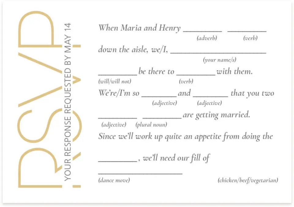 This is a 5" x 3½" Wedding Invitation RSVP Postcard called Truly, Madly, Deeply printed in full color on Premium Smooth paper