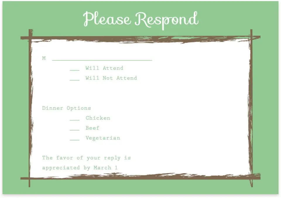 This is a 5" x 3½" Wedding Invitation RSVP Postcard called Palms in Paradise printed in full color on Premium Smooth paper