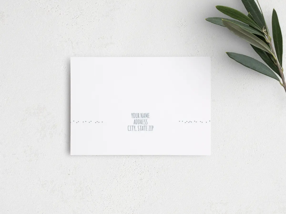 RSVP Postcard Mailing Side