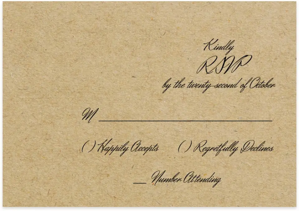 This is a 5" x 3½" Wedding Invitation RSVP Postcard called Everlasting Love printed in full color on Premium Smooth paper