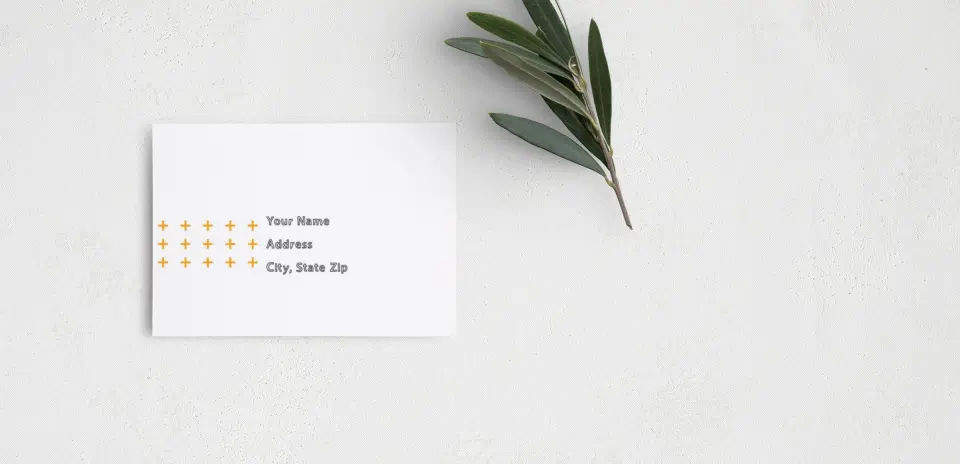 RSVP Postcard Mailing Side