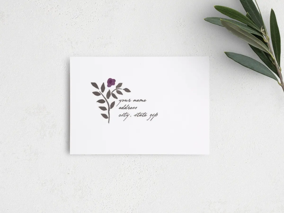 RSVP Postcard Mailing Side