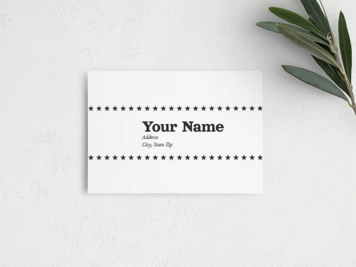 RSVP Postcard Mailing Side