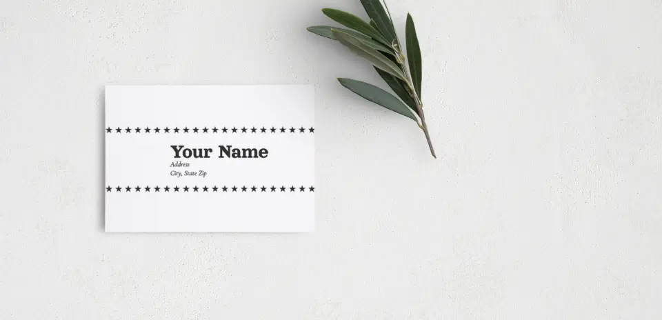 RSVP Postcard Mailing Side
