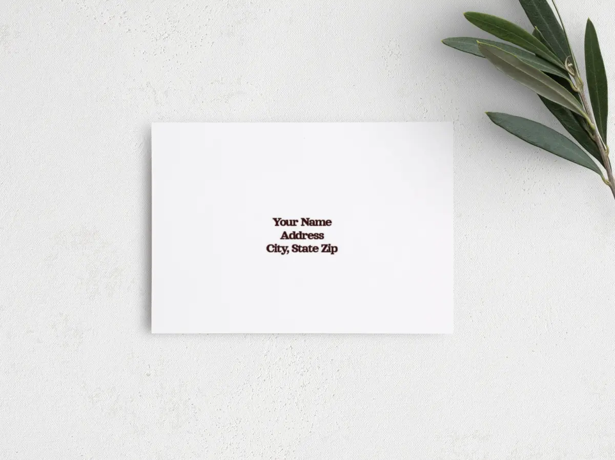 RSVP Postcard Mailing Side
