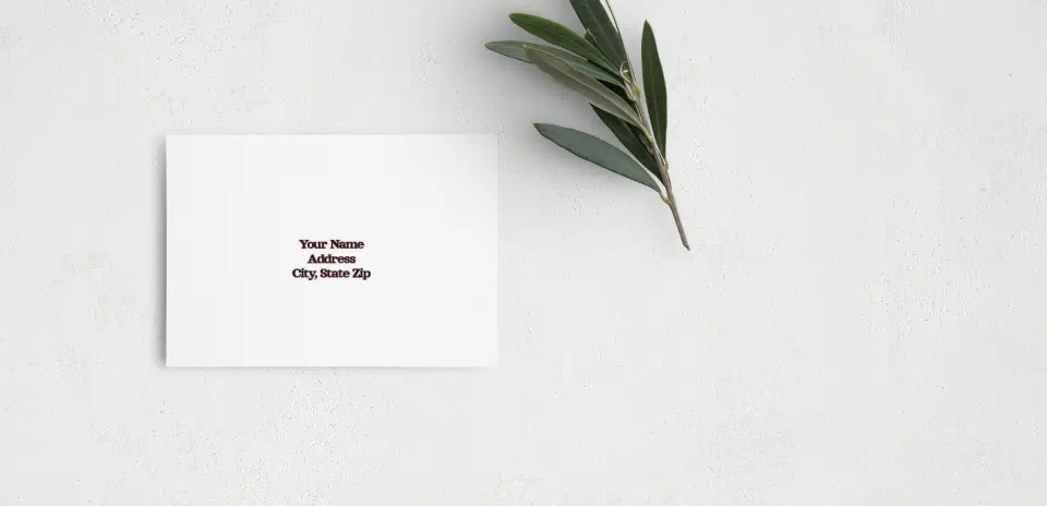 RSVP Postcard Mailing Side