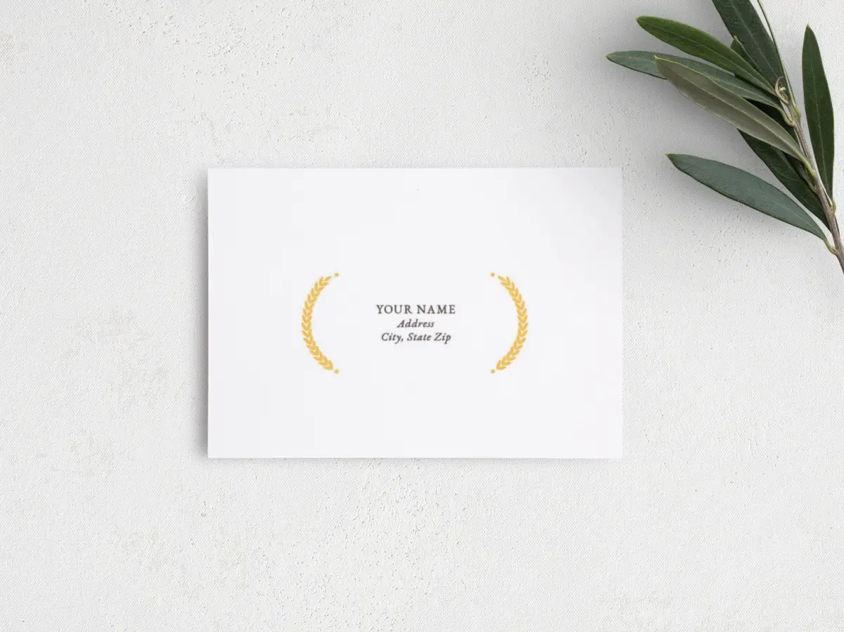 RSVP Postcard Mailing Side