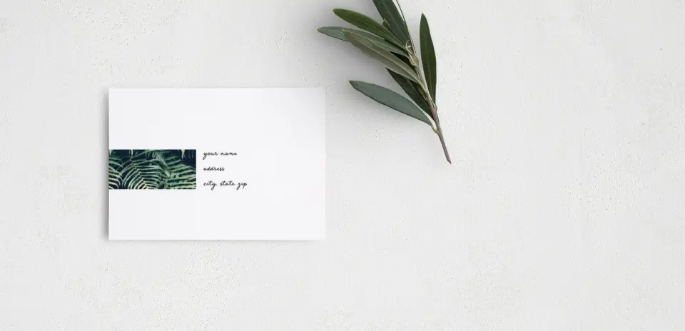 RSVP Postcard Mailing Side