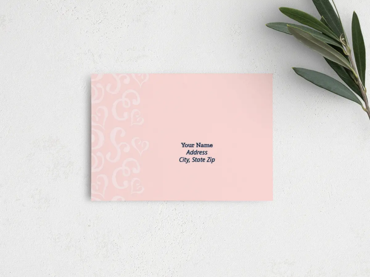 RSVP Postcard Mailing Side
