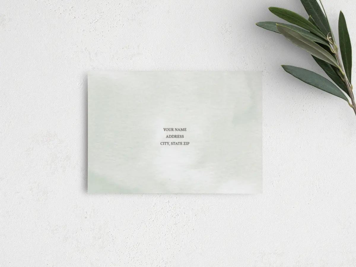 RSVP Postcard Mailing Side