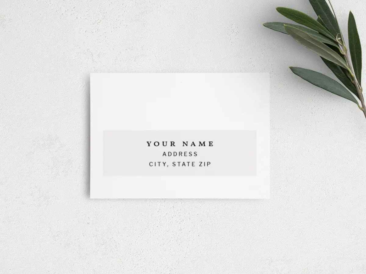 RSVP Postcard Mailing Side