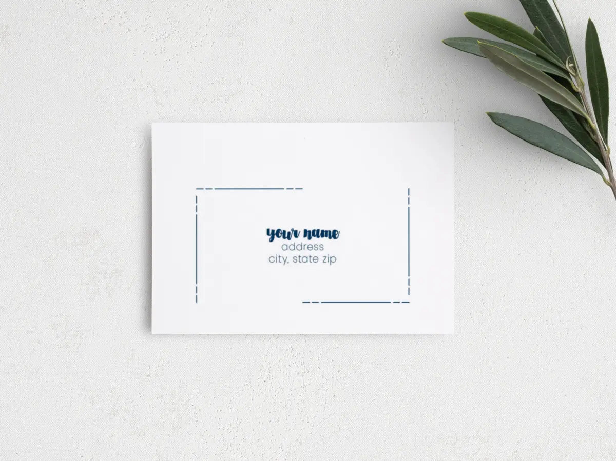 RSVP Postcard Mailing Side