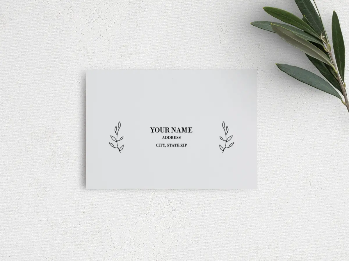 RSVP Postcard Mailing Side