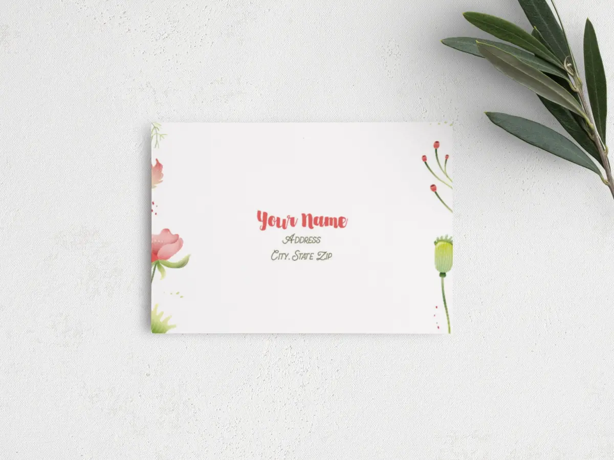 RSVP Postcard Mailing Side