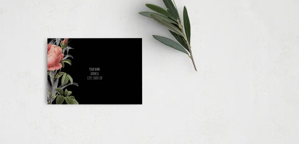 RSVP Postcard Mailing Side