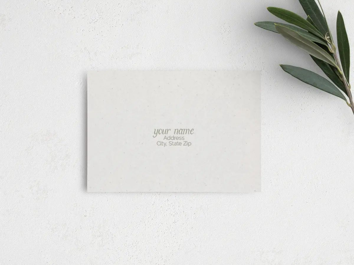RSVP Postcard Mailing Side
