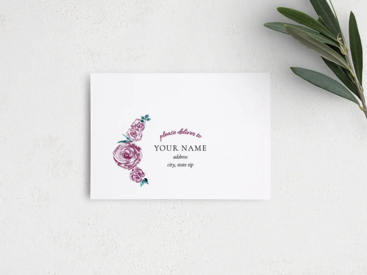 RSVP Postcard Mailing Side